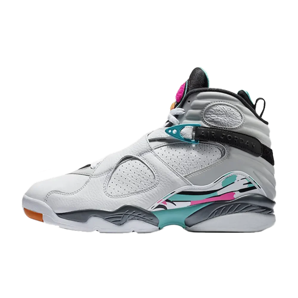 Air Jordan 8 “South Beach” White sneakers available in Rwanda