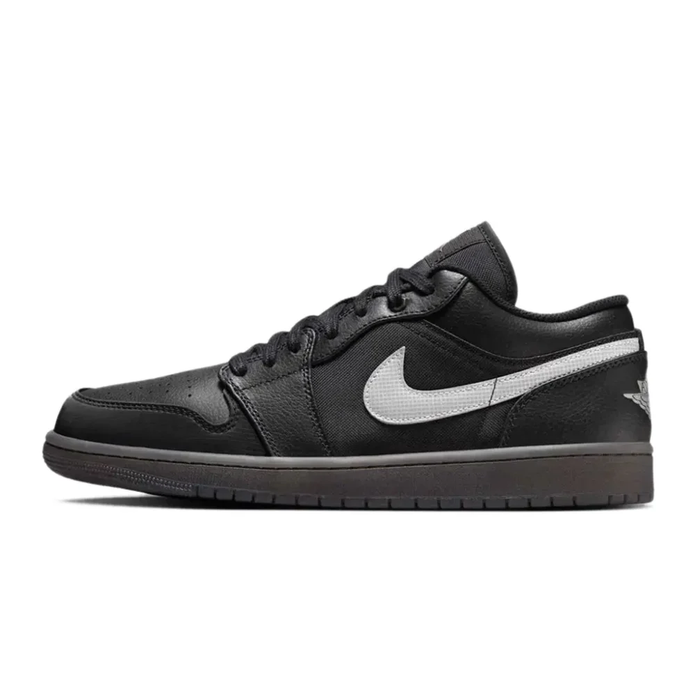 Air Jordan 1 Low SE Black White Dark sneakers available in Rwanda