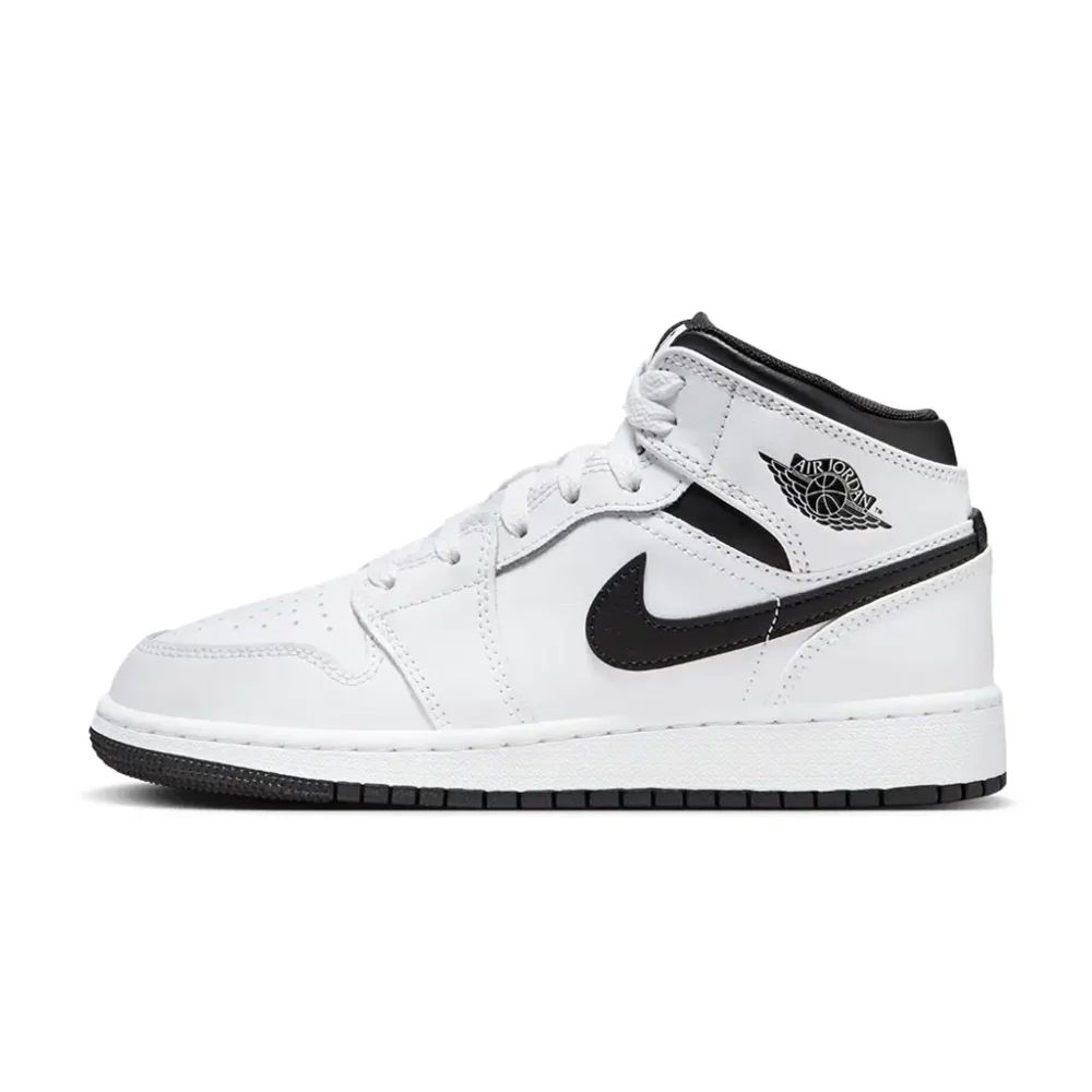 Air Jordan 1 Mid White & Black – Buy in Rwanda | TsapaT sapa Air Jordan 1 Mid White and Black sneakers available in Rwanda