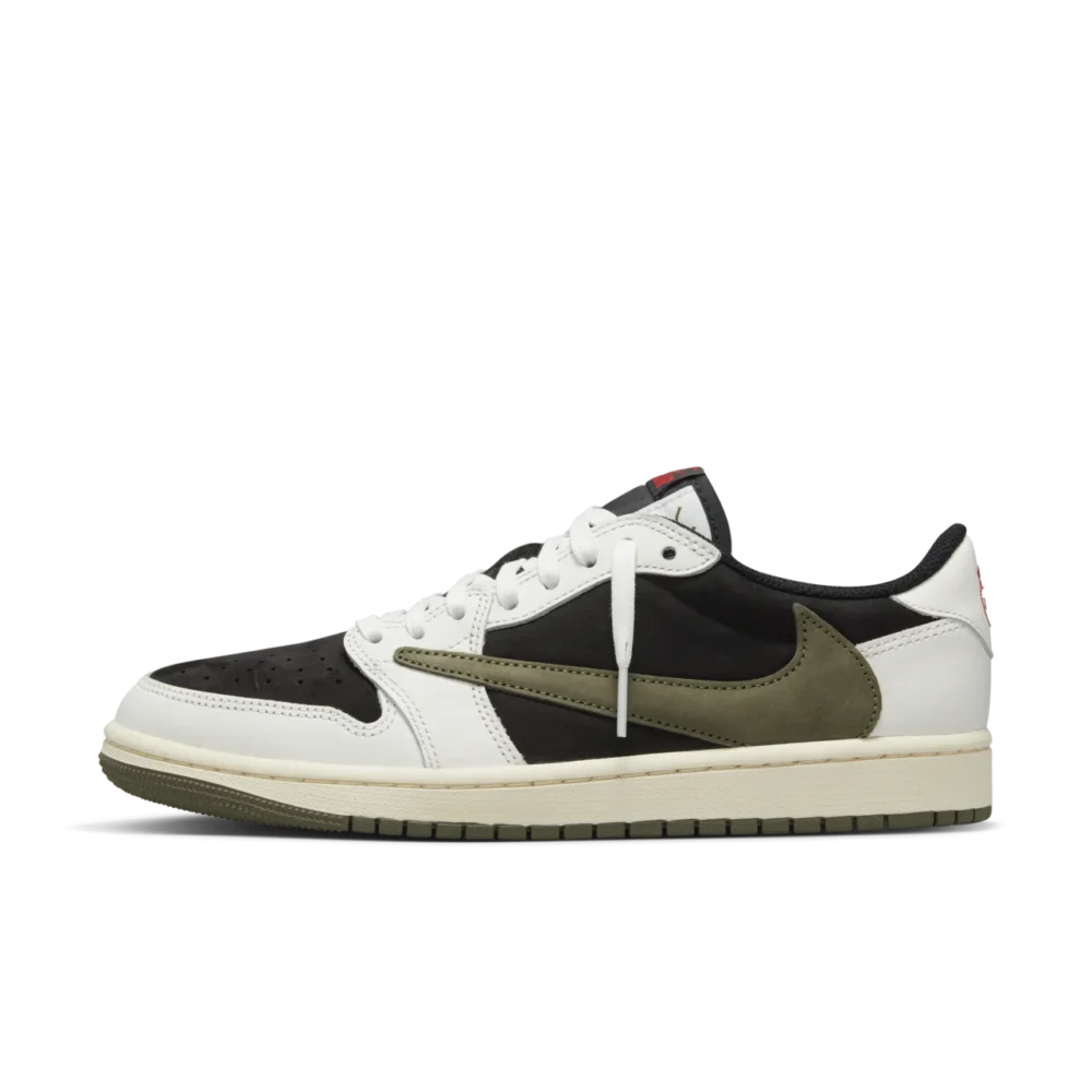 Air Jordan 1 Low “Travis Scott Olive” sneakers available in Rwanda