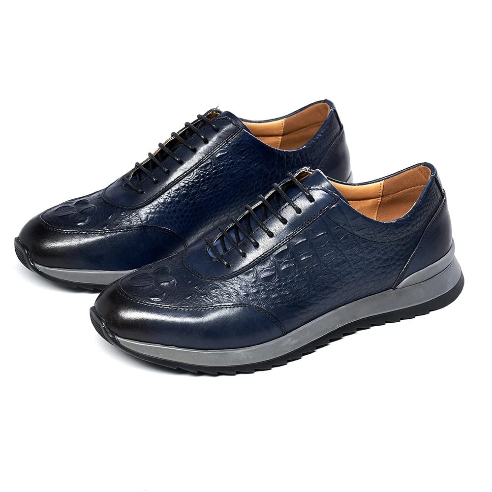 variant-image-7 Crocodile skin shoes "dark blue"