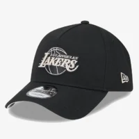 Black White  La Lakers Cap