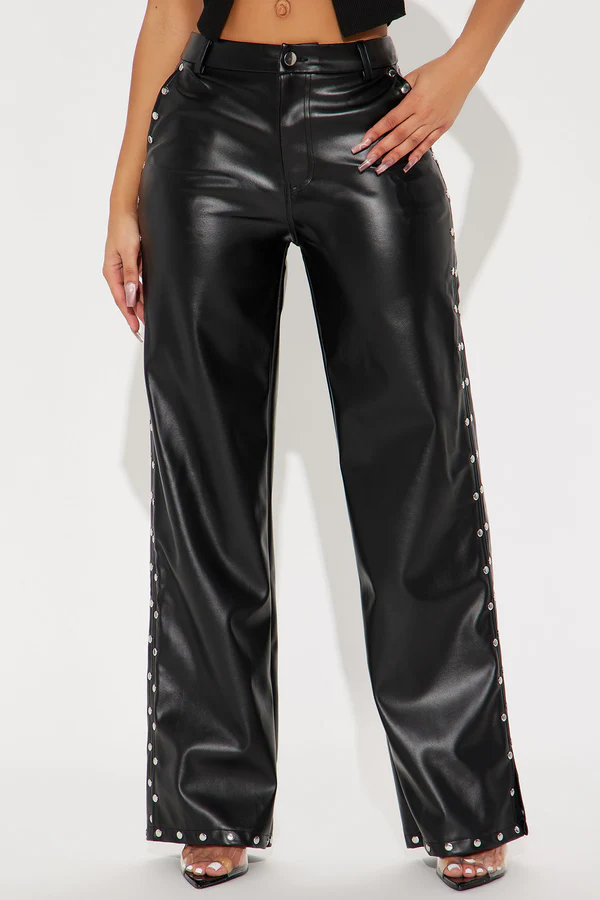 09-17-24_S1_42_BFN8235HSTTT_Black_KJ_PC_13-55-58_141704_PXF_EH Studded Faux Leather Pants – Black High Street Women’s Trousers
