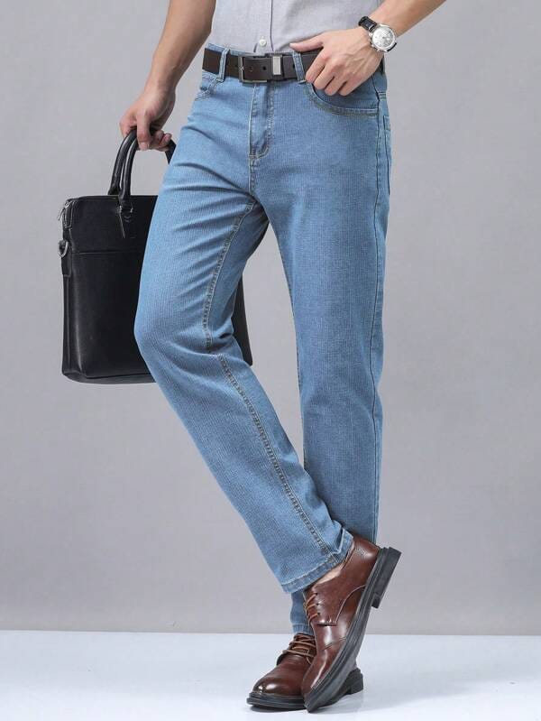 17400402370d54c9972beeaf8dd8537de8dcc0f375_thumbnail_600x Men’s Casual Business Jeans Pants – Soft, Thin & Comfortable Solid Color Trousers