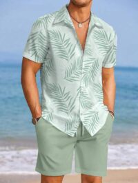 Men’s Relaxed Shirt & Shorts Set – Casual 2-Piece Outfit