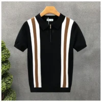 Men’s polo shirt with half-zip closure casual wear Rwanda