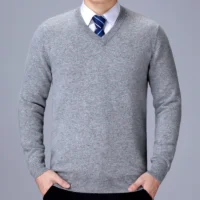 Men’s V-Neck Sweater – Classic Knit Pullover for Casual and Formal Looks