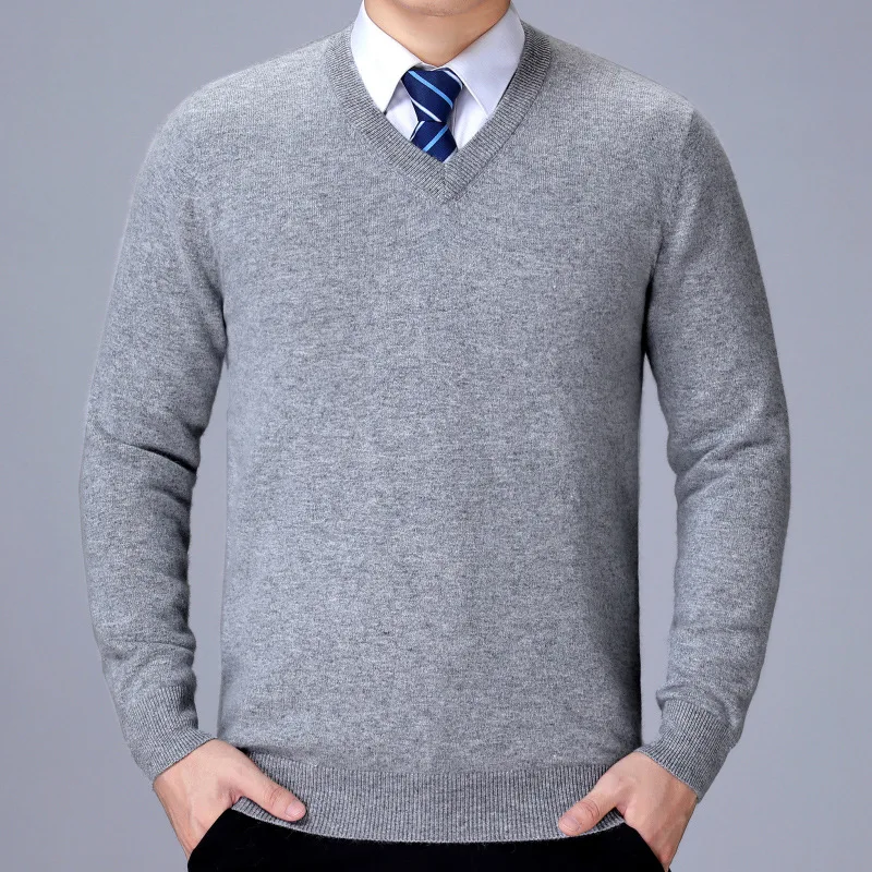 Men’s V-Neck Sweater – Classic Knit Pullover for Casual and Formal Looks