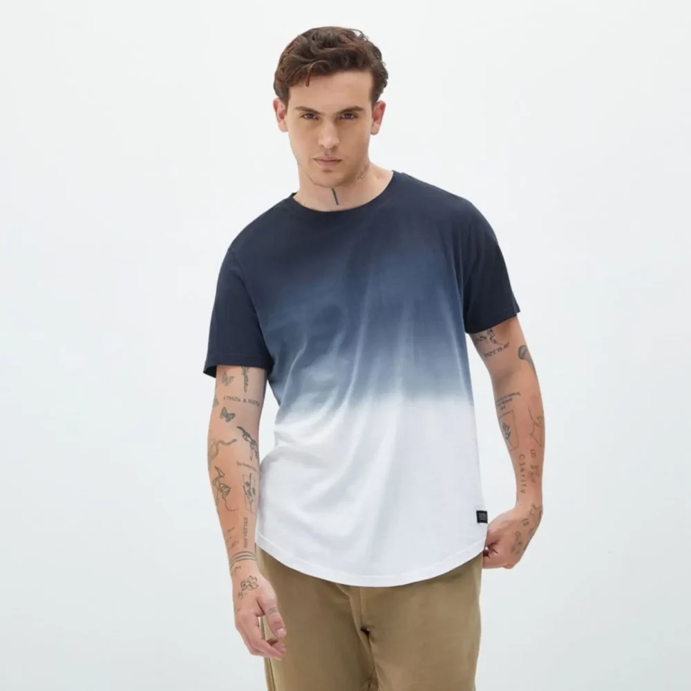 Only & Sons Tyson Life T-Shirt in Whitecap Grey / Black – regular fit short sleeve tee